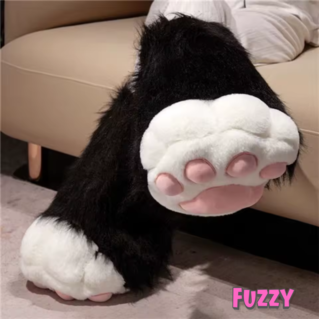 Fuzzy™ Cat Paw Slippers