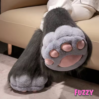Fuzzy™ Cat Paw Slippers