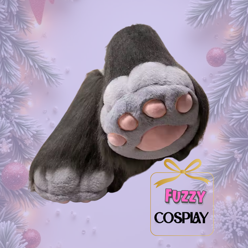 Fuzzy™ Cat Paw Slippers